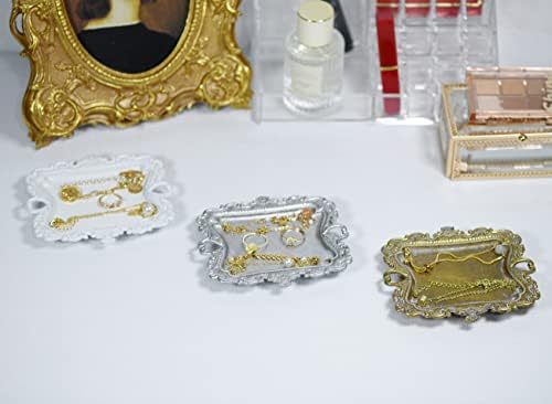 Funly mee Vintage Metal Sliver Jewelry Tray, Ring Holder - Image 4