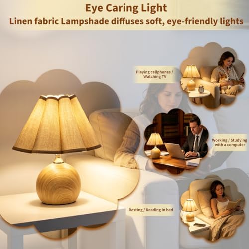 Small Vintage Lamp Mini Cute Table Lamps for Kitchen Counter Nightstand - Image 6