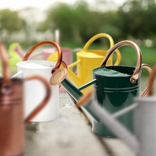 Metal Watering Can with Removable Spout, Galvanized Watering Can, Perfect for Indoor Use and for Outdoor Use (1 Gallaon, Pink) - Image 6