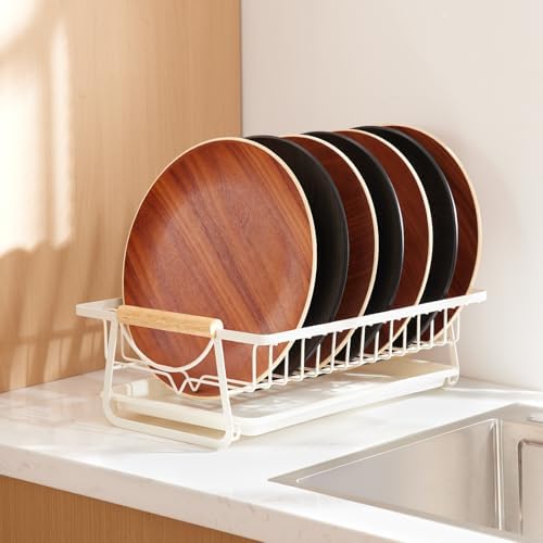 Yangbaga Black Wood Serving Tray: Round Decorative Tray for Home Decor - Image 6