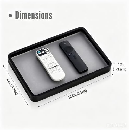 ProCase Wood Valet Tray for Men, Key Tray, Desk & Nightstand -Black - Image 6