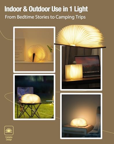 5.7 in Wooden Book Lamp, Book Lovers Gifts,Teacher Appreciation Gifts - Image 7
