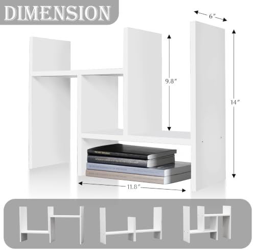 MASAKA B&W Adjustable Stackable Office Supplies Desk Organizer - Image 2