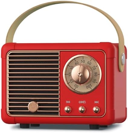 PRUNUS J-999 Retro Bluetooth Speaker,Vintage Decor Mini Wireless Speaker by PRUNUS
