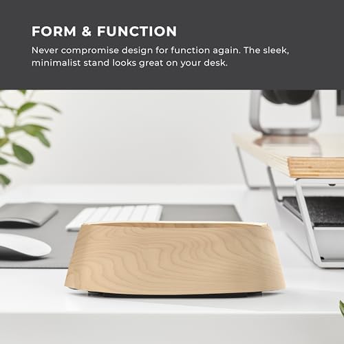 HumanCentric Vertical Laptop Stand in Maple Wood, Adjustable - Image 5