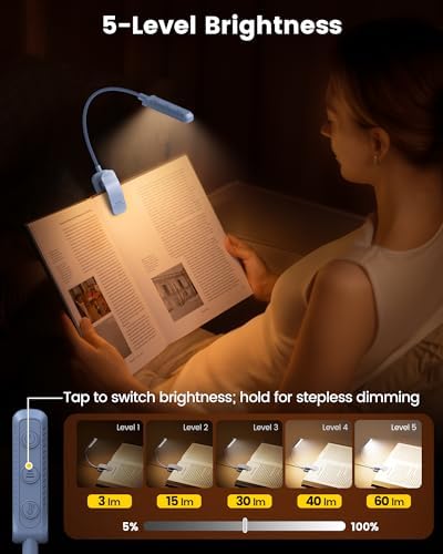 Glocusent 13 LED Book Lights for Reading at Night, Gifts for Book Lovers - Image 3