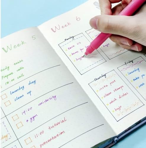AECHY Dual Tip Curve Highlighter Pens, 8 Patterns, 8 Colors, 8 Pack - Image 5