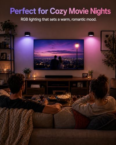 RGB Wall Sconces, Rechargeable Magnetic Lights with Remote, 2 Pack - Image 6