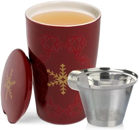 Tea Forte Double-Walled Ceramic Kati Cup, Warming Joy, 12 oz - Image 5