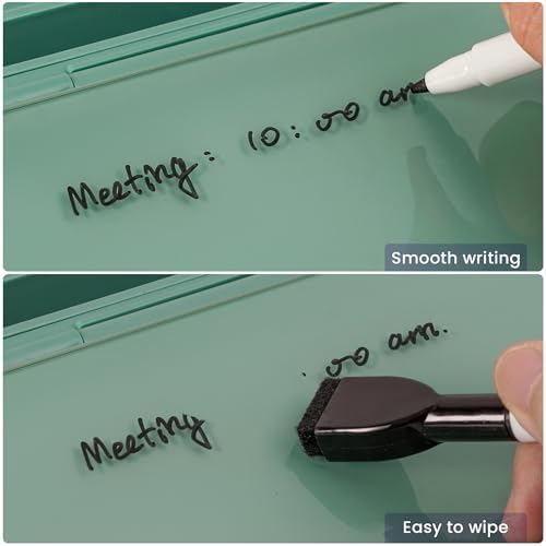 Varhomax Glass Desk Whiteboard with Storage - Image 5