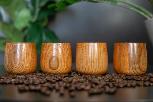 Wooden Coffee Mug for Hot and Cold Drinks, Classy Design (4) - Image 2