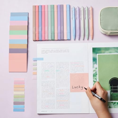 Jutom 38 Pcs Book Annotation Kit for Bible Study, Classic Color, Square - Image 2
