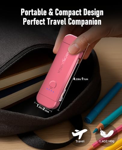 HIONXMGA 2-Pack,Rechargeable Book Lights for Reading in Bed,Pink+Purple - Image 6