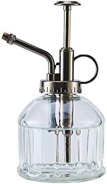 Glass Plant Mister Spray Bottle for Indoor Plants, 200ml/6.7oz, Clear by Ebristar