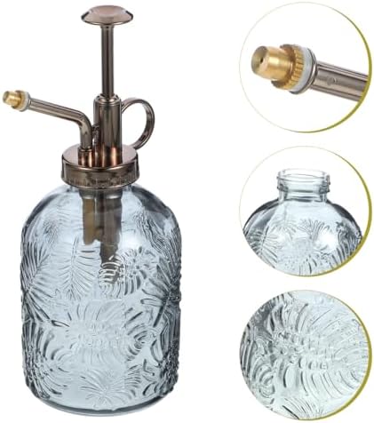 Yardwe Vintage Glass Plant Mister Spray Bottle, 350ml Indoor Watering can with Antique Bronze Pump, Small Garden Sprayer for Houseplants, Succulents, and Flowers (Copper) - Image 7