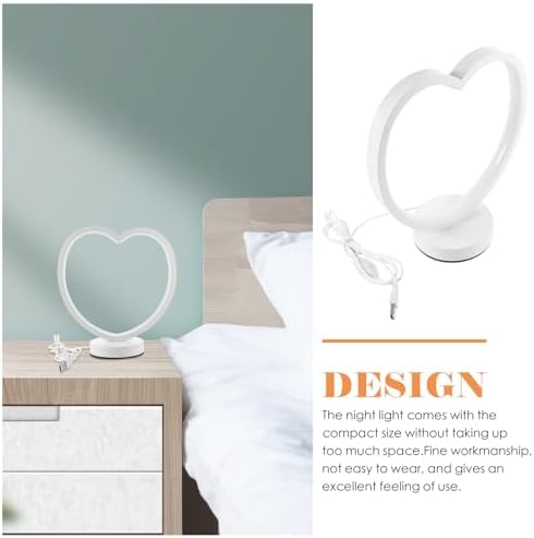 ULTECHNOVO Dimmable Small Table Lamp Warm Light Nightstand Bedside Lamp for Bedroom Modern Minimalist Light with Adjustable Brightness - Image 3
