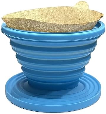Collapsible Coffee Dripper Filter Reusable with 5 Paper Filters by Joyangy