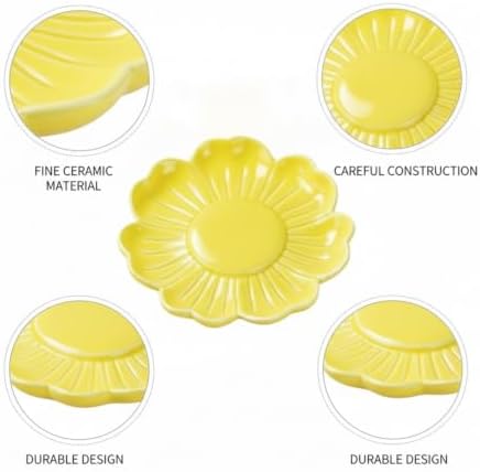 Plum Blossom Shaped Ceramic Bowl, 5.2 Inch Square - Image 6