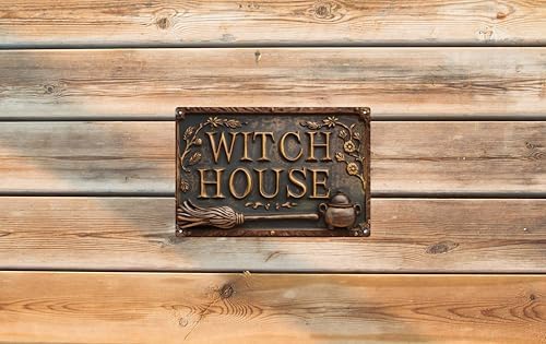 Witch House Vintage Metal Sign Decor Plaque 8x12 in Funny Retro Poster for Garage Porch Cafe Bar Woman Cave Living Room Garden Shop Wall Decor Gift for Halloween - Image 6