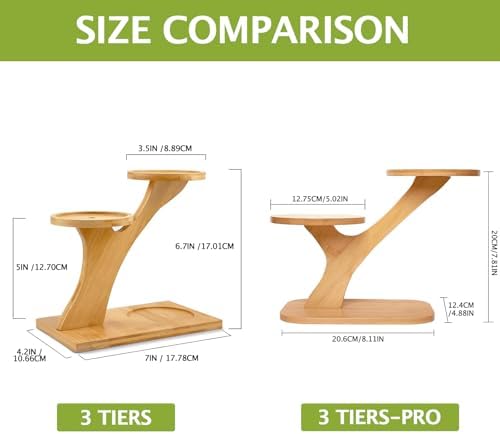 XXXFLOWER Wood Plant Stand for Indoor Small Desktop Plant Stand - Image 3