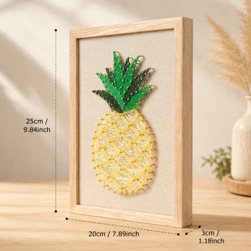 RM Studio DIY Pineapple String Art Kit with All Necessary Accessories and Frame for Kids Students, Adult Crafts Kit, Home Wall Decorations Unique Gift - Image 6