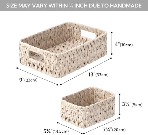 GRANNY SAYS Wicker Baskets for Shelves, Woven Wicker Basket Small - Image 4