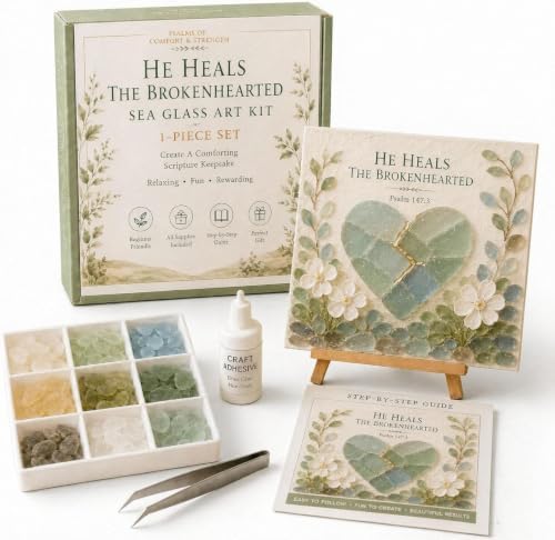 Sea Glass Ocean DIY Kit | Seaglass Mosaic Art Craft Kits for Adults by Unknown
