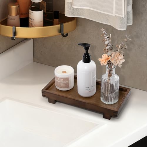 Decorative Tray Farmhouse Decor Wood Soap Holder, 10.8 * 5.3 Walnut - Image 6