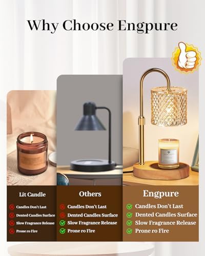 Candle Warmer Lamp with Timer Dimmer Adjustable Height for New Home Decor, Birthday Gifts for Women,Candle Warmer for Women Mom Christmas Mother's Day Gfit - Image 5
