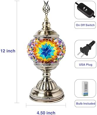 Ottoman Mosaics Turkish Mosaic Lamp Kit | DIY Art & Craft Project for Adults | Make Your Own Handmade Lamp (Multicolor) - Image 6