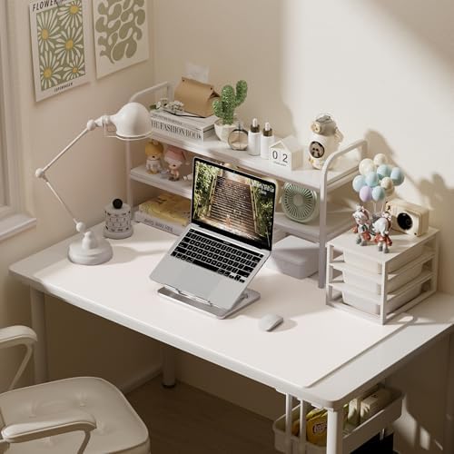 Aothia Faux Leather Desk Mat – Large Mouse Pad, Non-Slip PU Leather Blotter, Waterproof Writing Surface for Office and Home (Off-White, 47.2" x 23.6") - Image 3