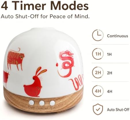 300ML Ceramic Essential Oil Diffuser for Home - Image 3