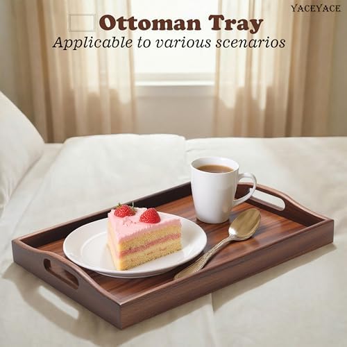 Wood Serving Tray Small, 14"x10"x2" Small Serving Tray - Image 4