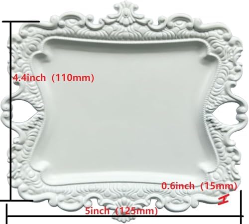 khtumeware 1 Pack Jewelry Dish White Jewelry Trays ideal for holding jewelry rings and small trinkets. - Image 2
