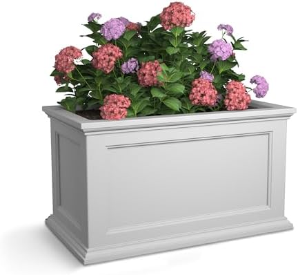 Mayne 5826W 5826-W Fairfield 20x36 Planter, 20 by 36-Inch, White by Mayne