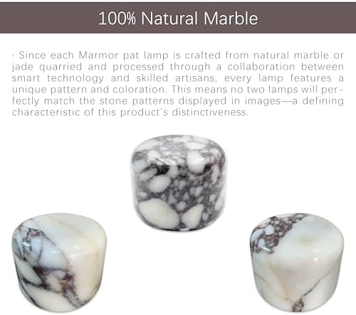Marmor Marble Lamp Table Lamp Unique Stone Touch Lamp Pat Lamp Type-C 3 Way Bedside Lamp Ambient Light Bedroom Stands Night Light Decorative LED Warm Portable Lamp Rechargeable - Image 5