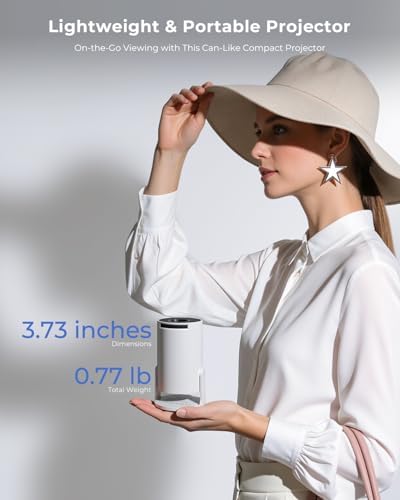 Mini Projector, Portable Projector with Wifi and Bluetooth, Built in Apps - Image 6
