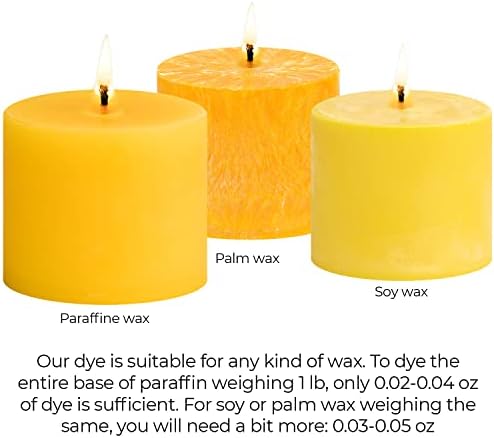 Yellow Candle Dye 2 oz for Soy Candle Making – Wax Color Chips - Image 5