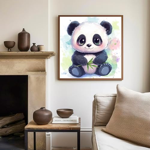 Panda Paint by Numbers Kit for Kids, 8x8 inch - Image 3