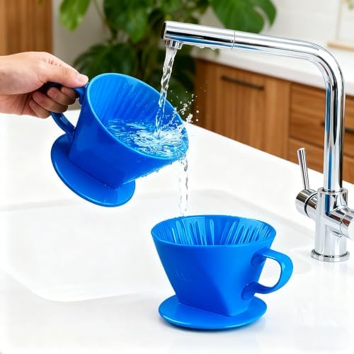 Ceramic Pour Over Coffee Dripper, V-Shaped Coffee Filter Cone - Image 5