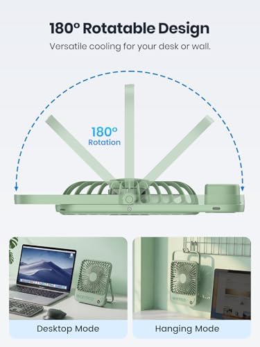 Warmco D3 Portable Travel Fan 10000mAh, Ultra-Slim, 10-24H Battery Life - Image 6
