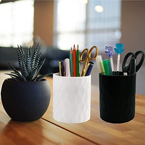 minimaliving Pen Holder,Nordic Style Silicone Waterproof Pencil Holder for Desk Simple&Modern Minimalist Makeup Organizer Multifunctional Office Supplies for Home,Kids and School (Black) - Image 6