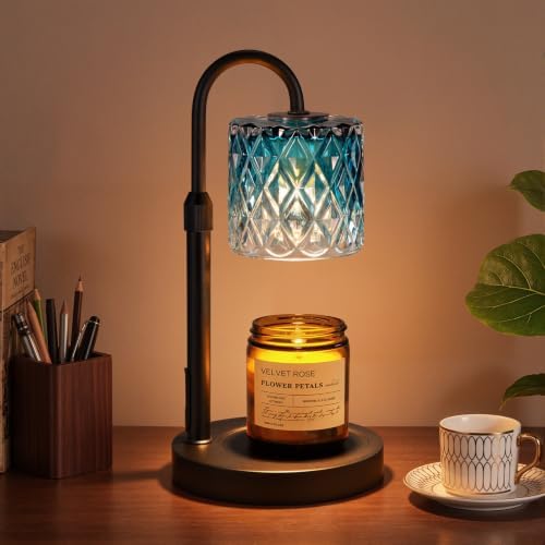 Candle Warmer Lamp with Timer, Birthday Gifts for Women, Room Decor, Blue by Innqoo