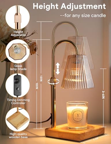 Candle Warmer Lamp Gold, Home Decor, Brithday Gifts for Women Mom - Image 3