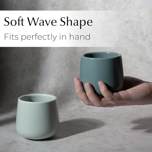 MIAMIO - Ceramic Cup Set of 4, Coffee Mugs (8.5 oz) - Nami (Pastel Coast) - Image 2