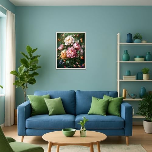 Banket Paint by Numbers Kit for Adults Beginner Flowers DIY Painting Kits for Adults Butterfly Easy Adult Paint by Number Kits on Canvas Color by Numbers for Gifts Home Wall Decor 16x20 Inch - Image 4