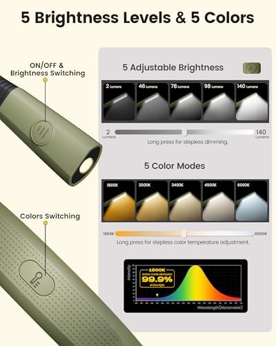 Glocusent Bendable Neck Light, 100 Hours Reading Light for Book Lover Gifts - Image 3