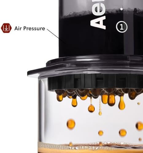 AeroPress Clear Black Coffee Press, French Press, Pour-Over & Espresso Style - Image 4