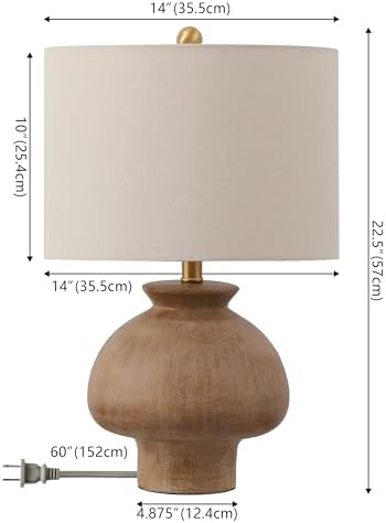 SAFAVIEH Noam Table Lamp, 22.5" Rustic Light Brown TBL4578A - Image 4
