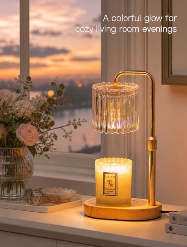 Candeldo Candle Warmer Lamp with Timer: Iridescent Wax Melt Warmer - Image 2